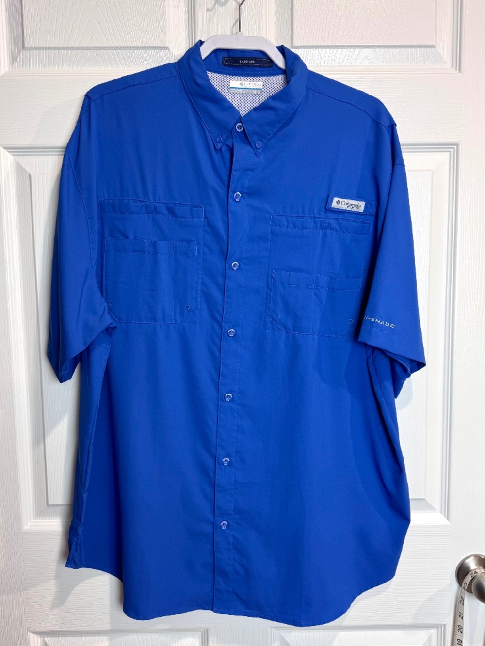 Men's Columbia PFG Omni Shade Tamiami Short Sleeve Performance Shirt, XL